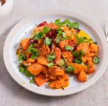Vegetarian,Dish,-,Baked,Sweet,Potato,With,Parsley,In,A